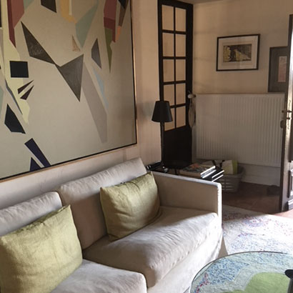 Orangeriet giver læ mod den kraftige sol