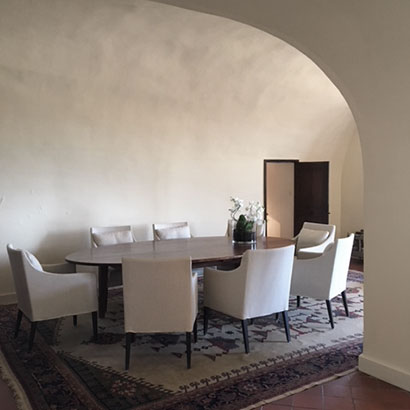 Spisestuen på Château Mallefougasse